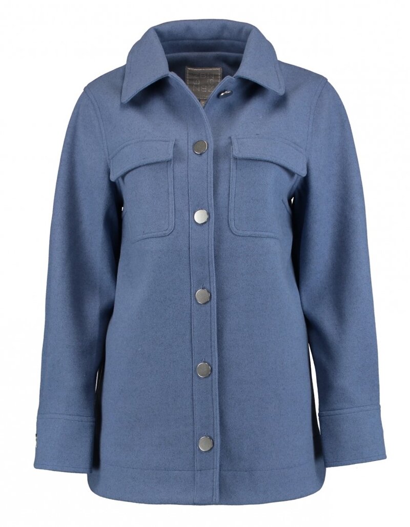 Isy Overshirt Women Blue Zabaione