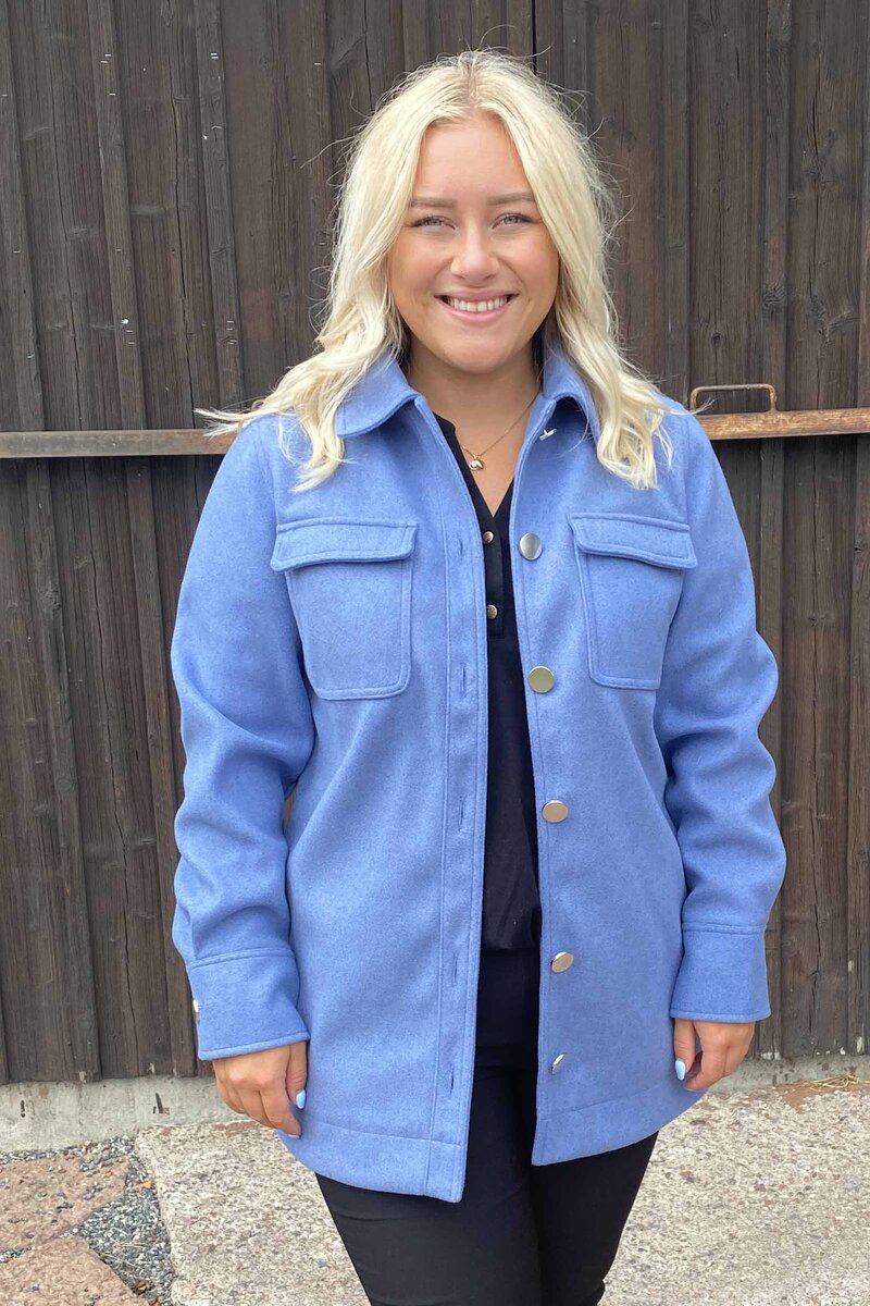 Isy Overshirt Women Blue Zabaione