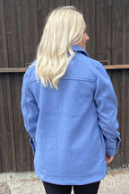 Isy Overshirt Women Blue Zabaione