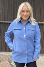 Isy Overshirt Women Blue Zabaione