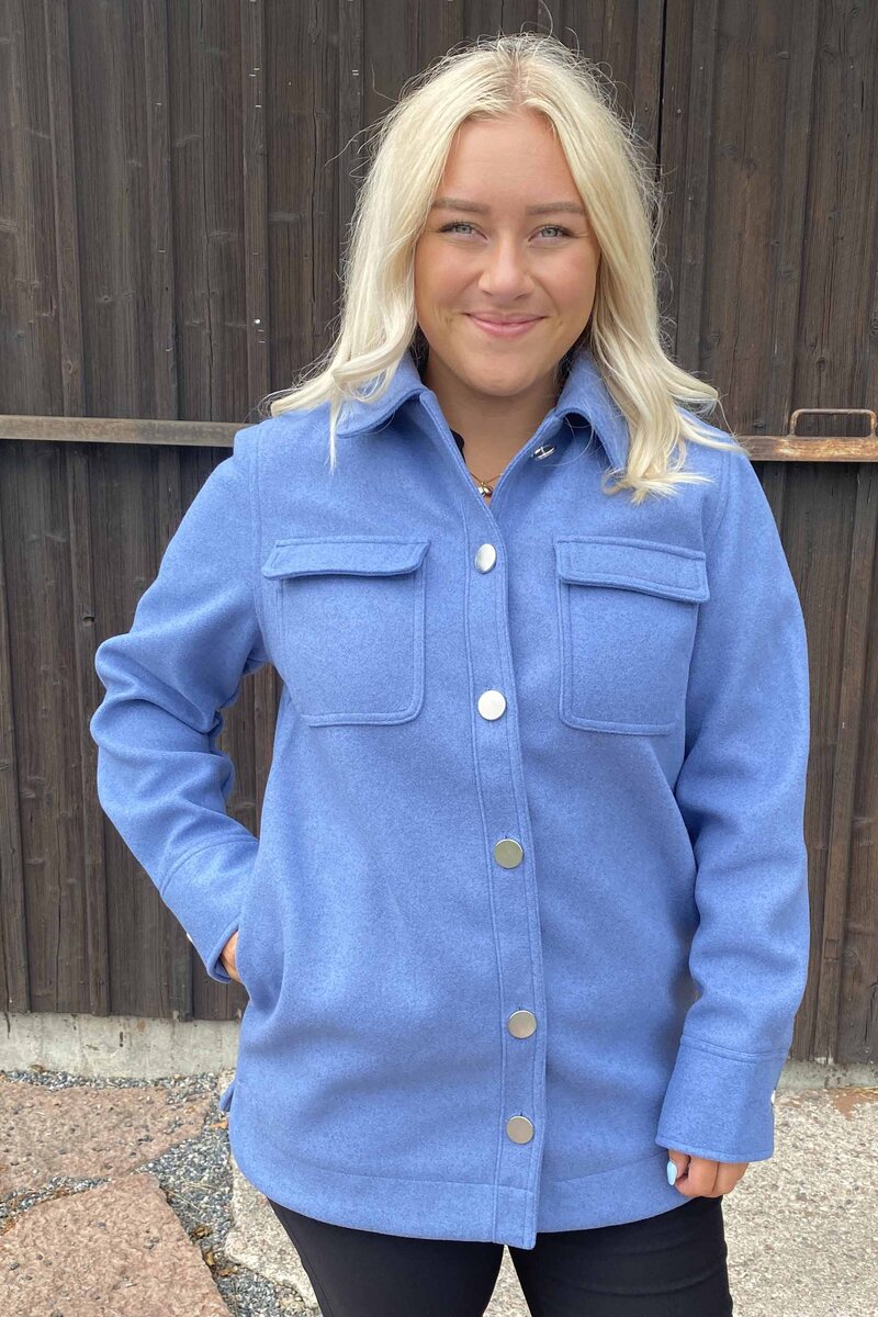Isy Overshirt Women Blue Zabaione