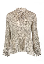 Jaqueline Knytblus Dam Offwhite Zabaione