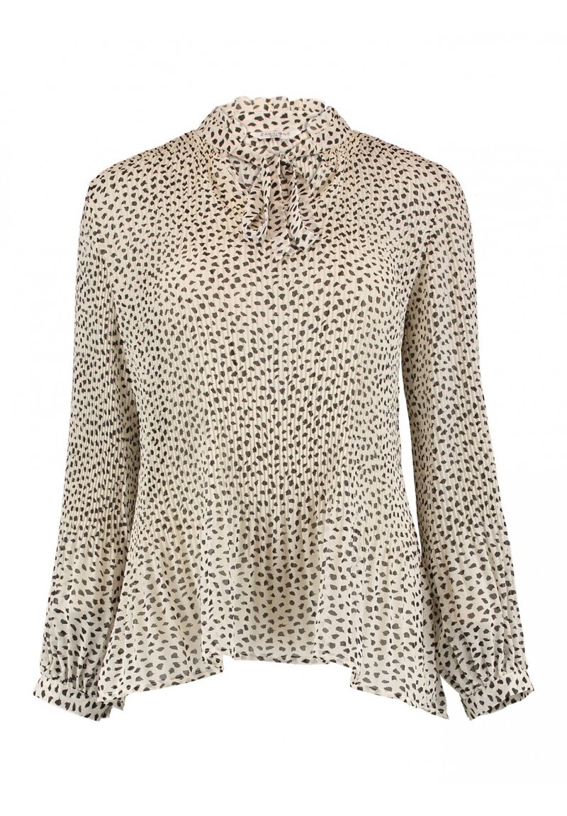 Jaqueline Knytblus Dam Offwhite Zabaione