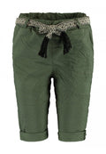 Kaira Stretch Shorts Dam Khaki Zabaione