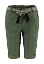 Kaira Stretch Shorts Dam Khaki Zabaione