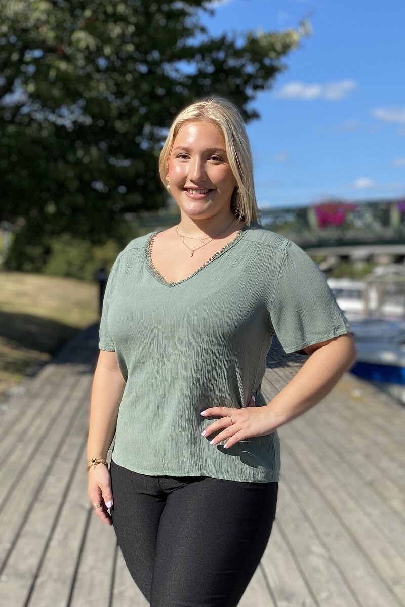 Lara Blus Dam Khaki Zabaione