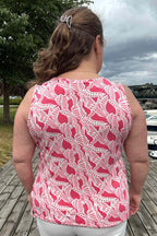 Malajka Top Women Off-White Watermelon Zabaione
