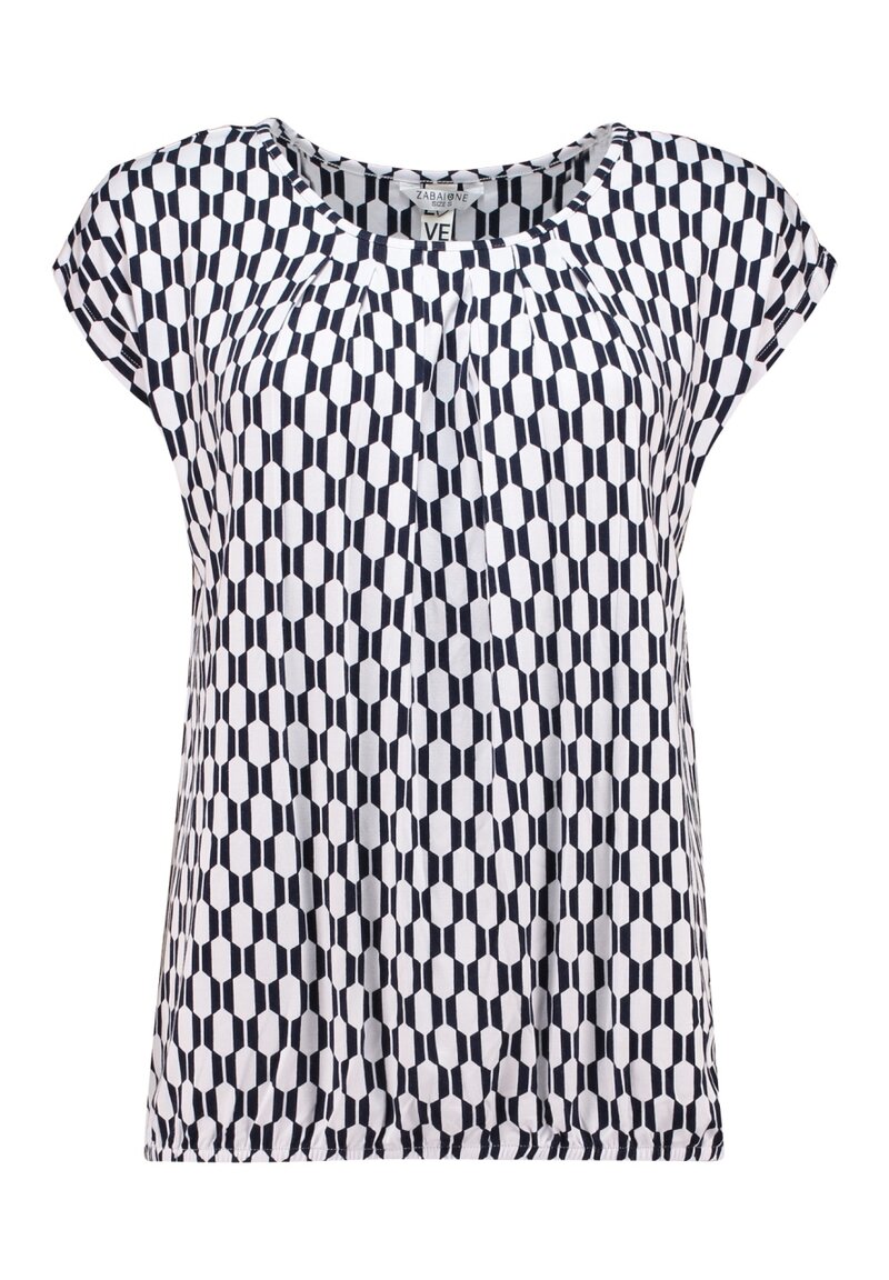 Minou Topp Dam White Navy Zabaione