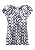 Minou Topp Dam White Navy Zabaione