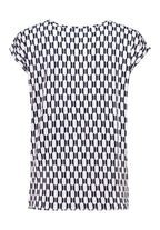 Minou Topp Dam White Navy Zabaione
