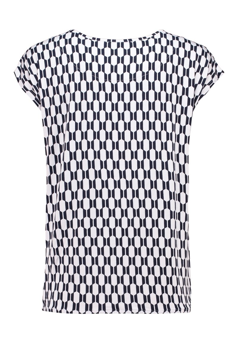 Minou Topp Dam White Navy Zabaione