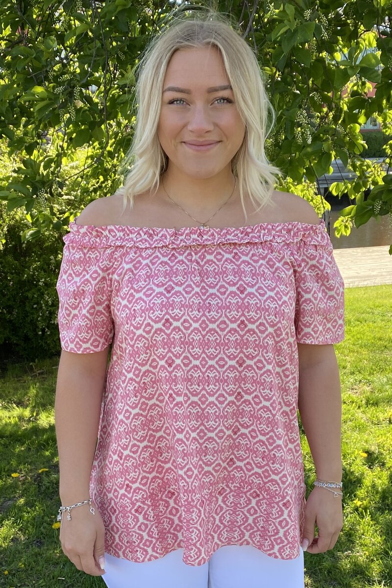 Noa Women's Blouse Rose Patterned - Zabaione