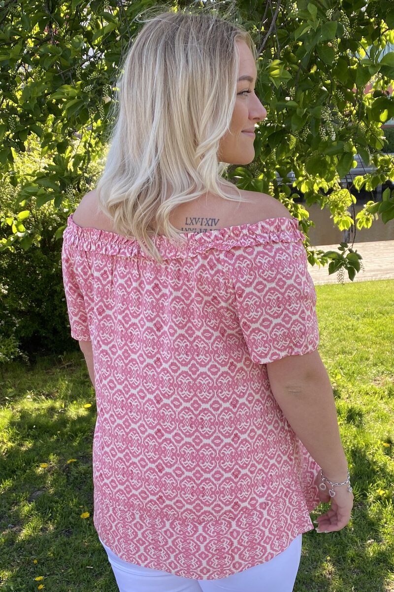Noa Women's Blouse Rose Patterned - Zabaione