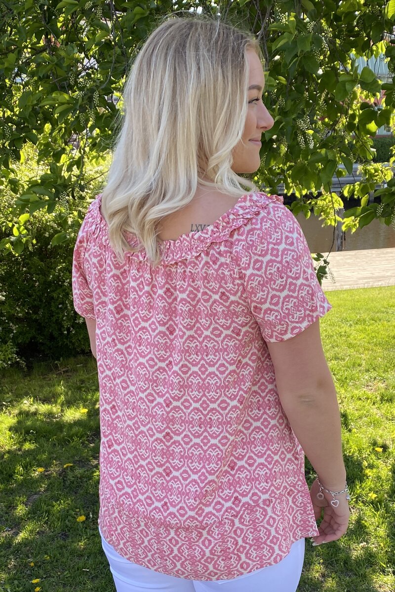 Noa Women's Blouse Rose Patterned - Zabaione