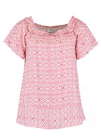 Noa Women's Blouse Rose Patterned - Zabaione