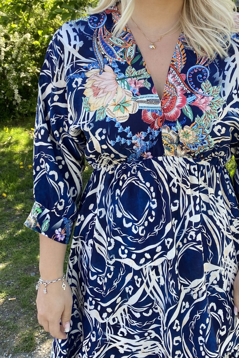 Noa Dress Women Navy - Zabaione