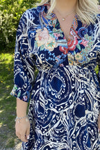 Noa Dress Women Navy - Zabaione