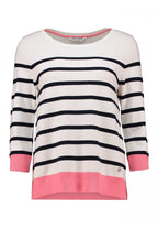 Savanna Pullover Dam Navy Stripe Zabaione