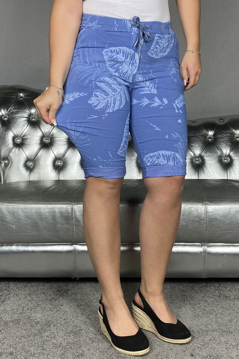Vivi Stretch Shorts Women Blue - Zabaione