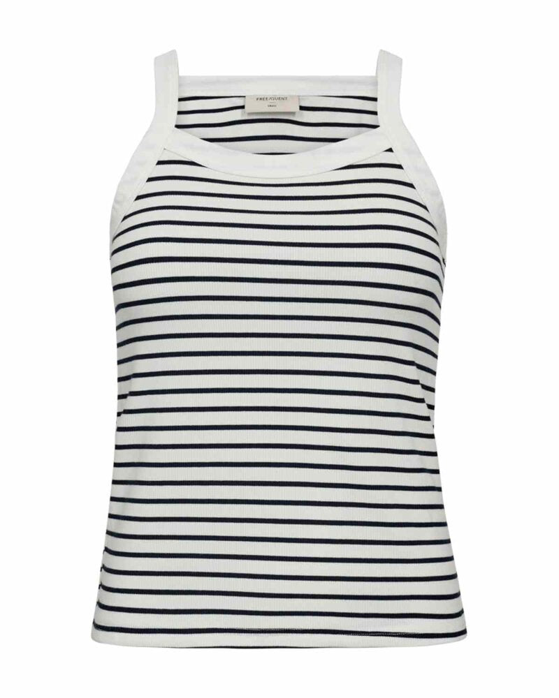 Zia Striped Linen Top Women Navy Blazer With Brilliant White | Smilebutiken - Freequent