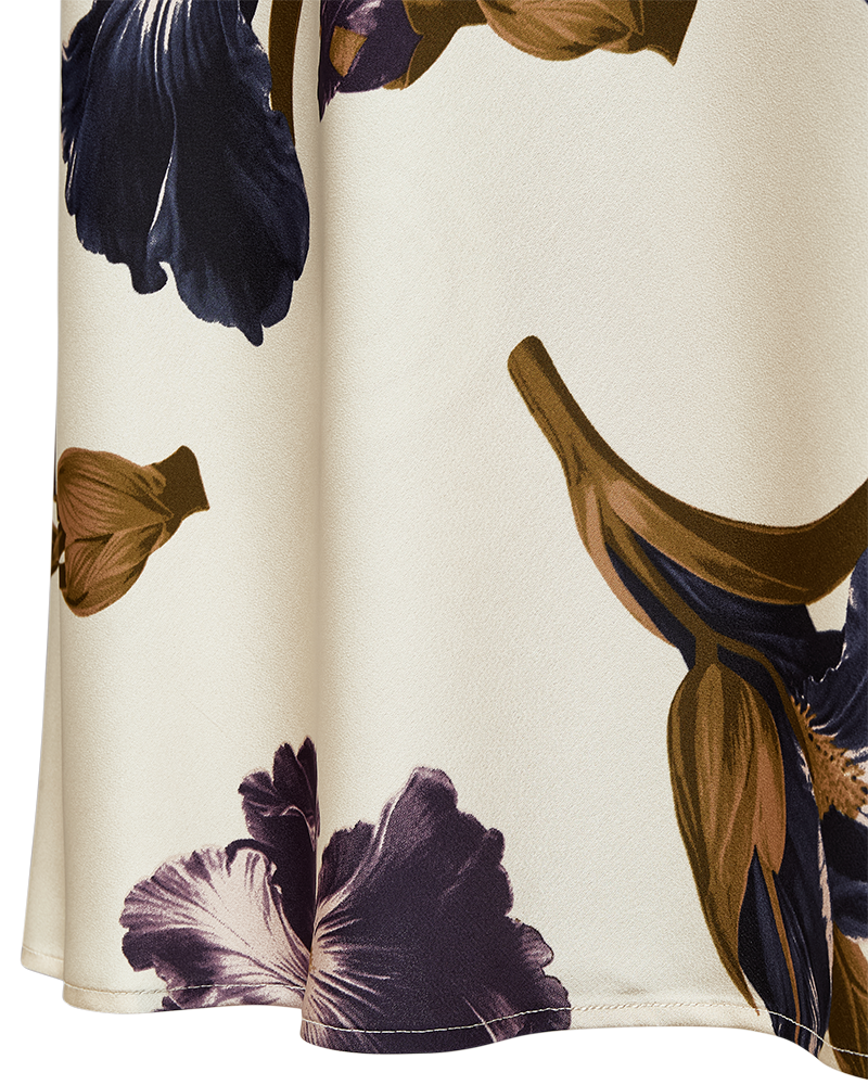 Zila Lång Kjol Dam Beige Moonbeam W Nightshade | Smilebutiken - Freequent