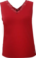Zinc Mallow Linen Women Cranberry Red Wänerstedt